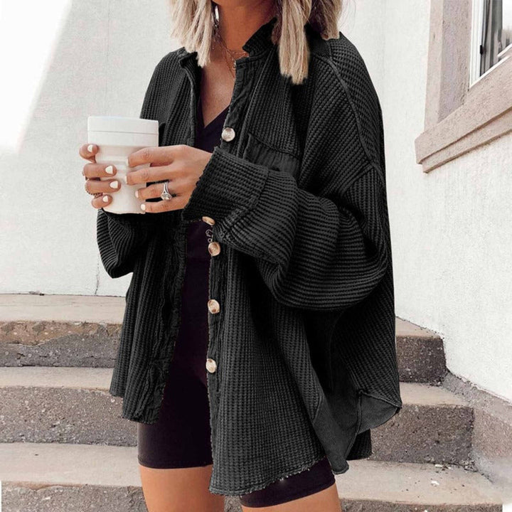 Amelie - Trendy Gebreid Damesvest met Unieke Look