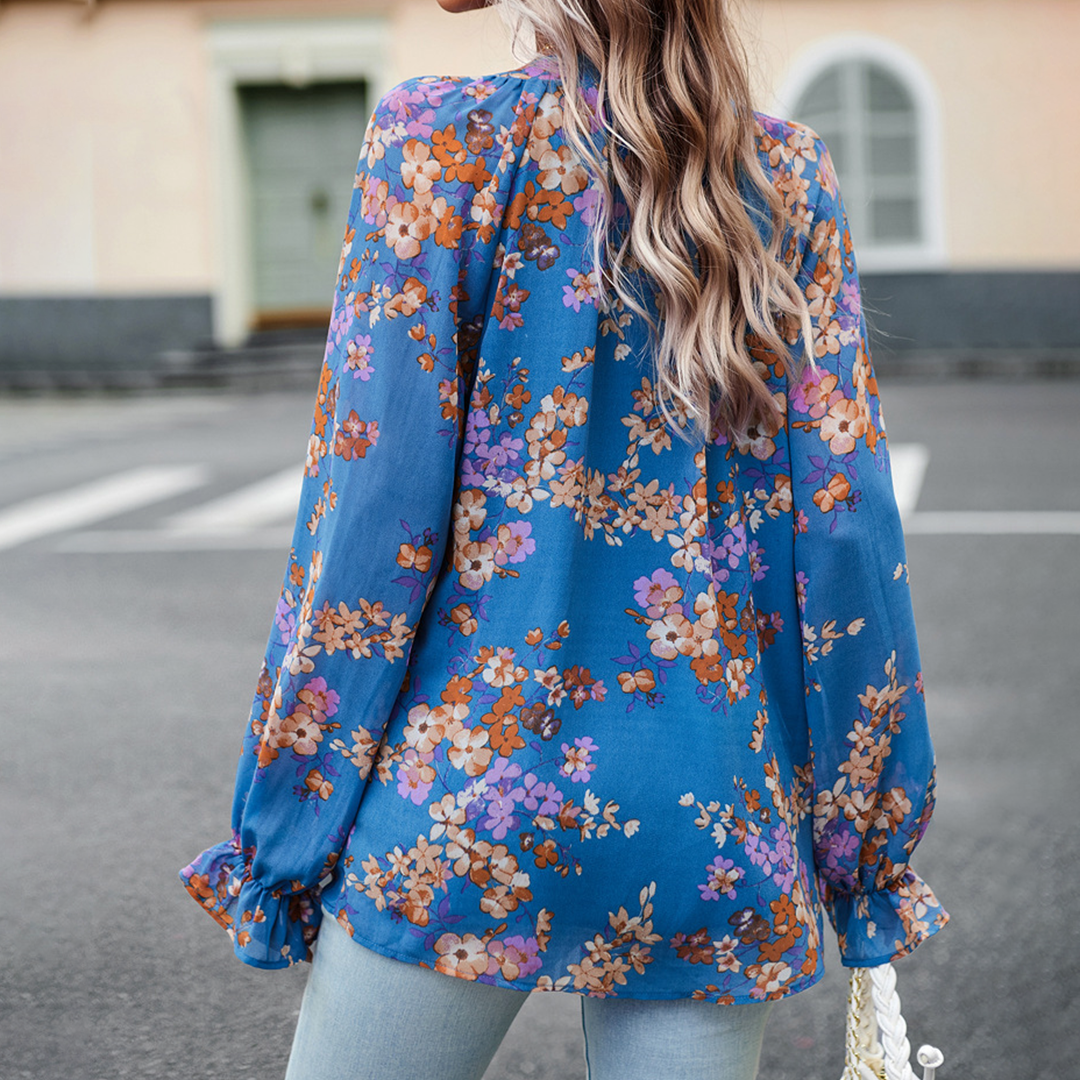Jasmijn - Dames Blouse - Gebloemd Design voor een Speelse Look