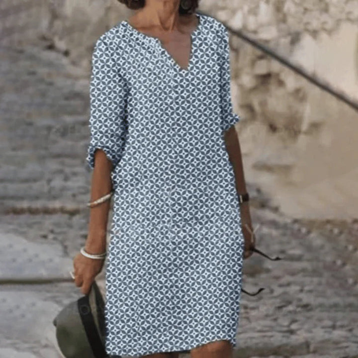 Elegante zomerjurk met comfortabel design en tijdloze uitstraling