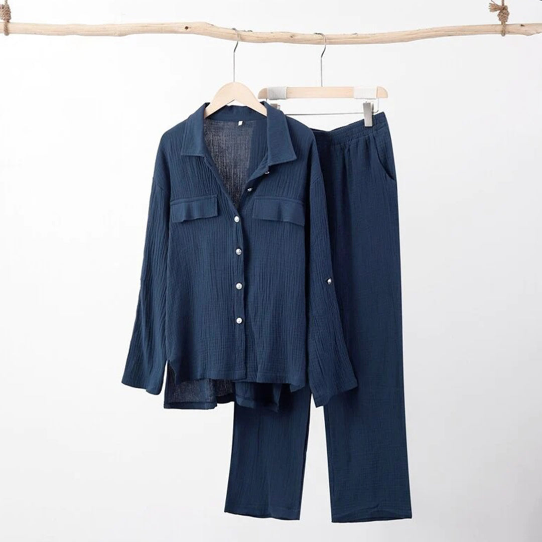 Naelle - Dames Comfortabele Tweedelige Set - Zachte en Ontspannen Outfit