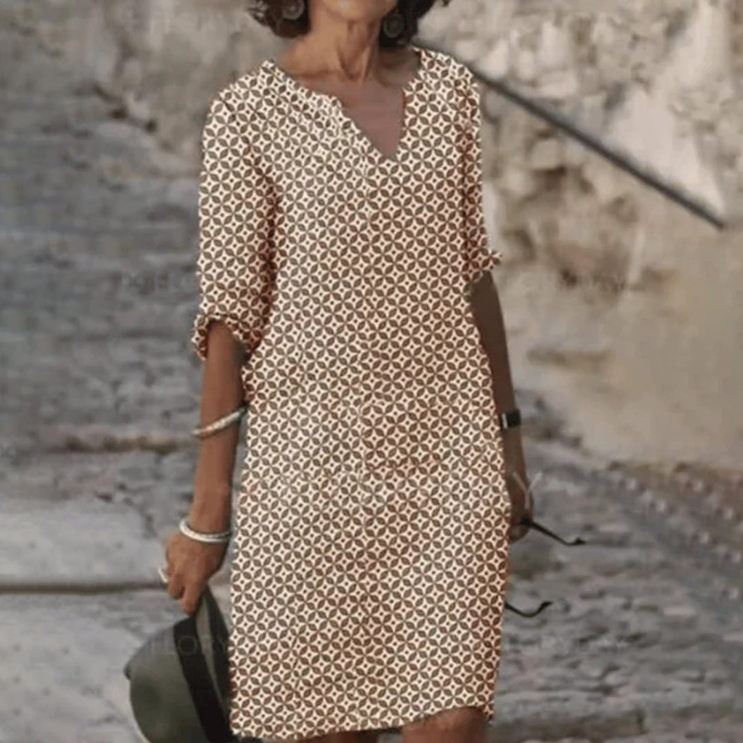 Elegante zomerjurk met comfortabel design en tijdloze uitstraling