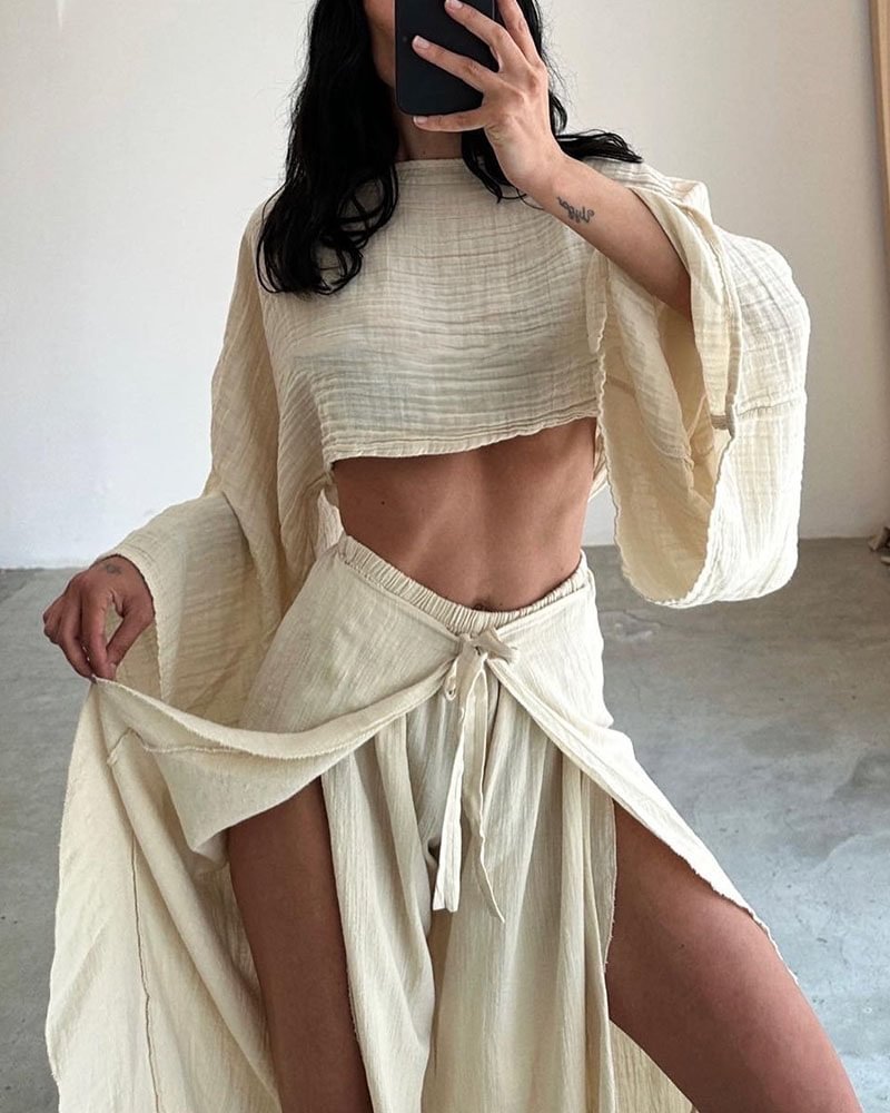 Fenna - Dames Elegante Top en Broek Set - Chic en Comfortabel