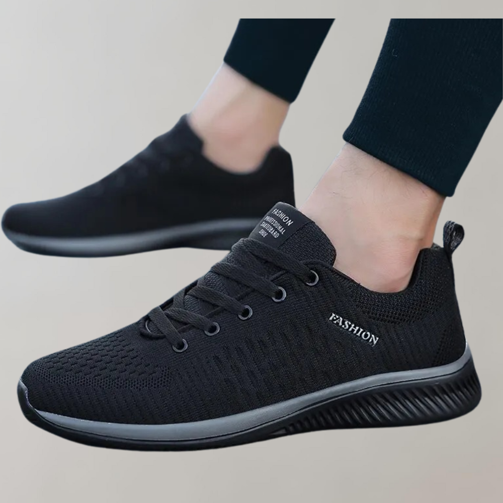 Kornelius | Lichtgewicht ademende mesh herfstsneakers voor heren met minimalistisch sportdesign