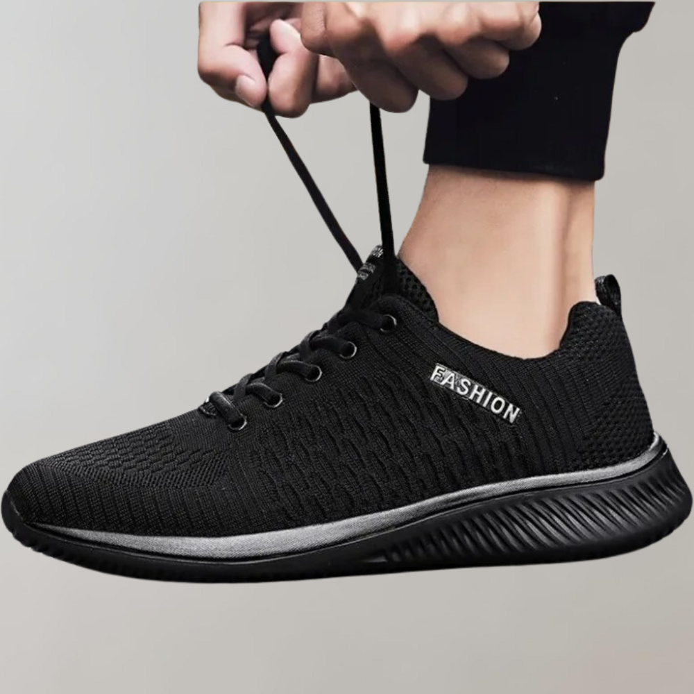 Kornelius | Lichtgewicht ademende mesh herfstsneakers voor heren met minimalistisch sportdesign