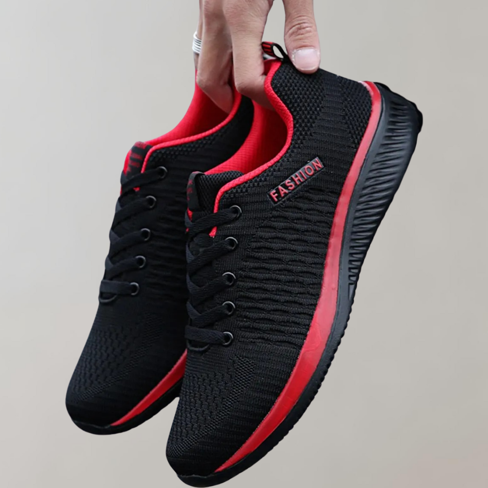 Kornelius | Lichtgewicht ademende mesh herfstsneakers voor heren met minimalistisch sportdesign