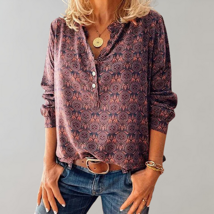 Louise - Dames Blouse - Vintage Design met Unieke Details