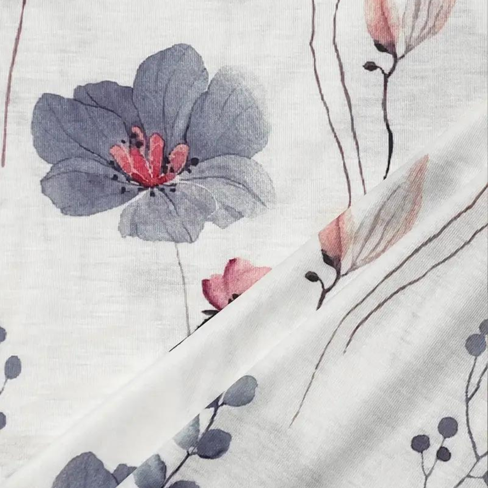Romy - Dames Witte Blouse - Subtiel Bloemenmotief voor een Klassieke Stijl