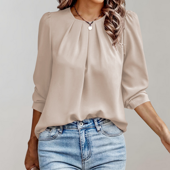 Tessa - Dames Blouse - Geplooid Design voor een Chique Uitstraling