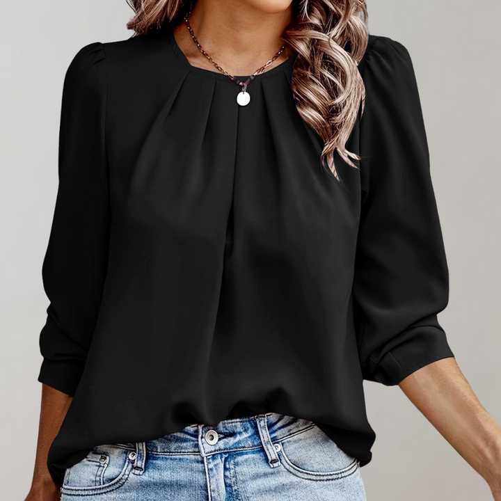 Tessa - Dames Blouse - Geplooid Design voor een Chique Uitstraling