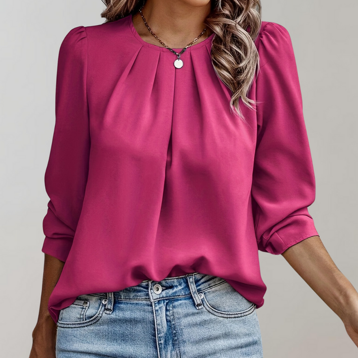 Tessa - Dames Blouse - Geplooid Design voor een Chique Uitstraling