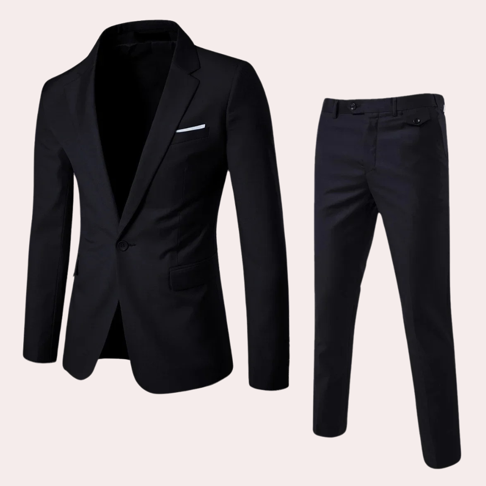 Julian | Elegant slim fit herfst pak voor heren met blazer en pantalon in tijdloos design