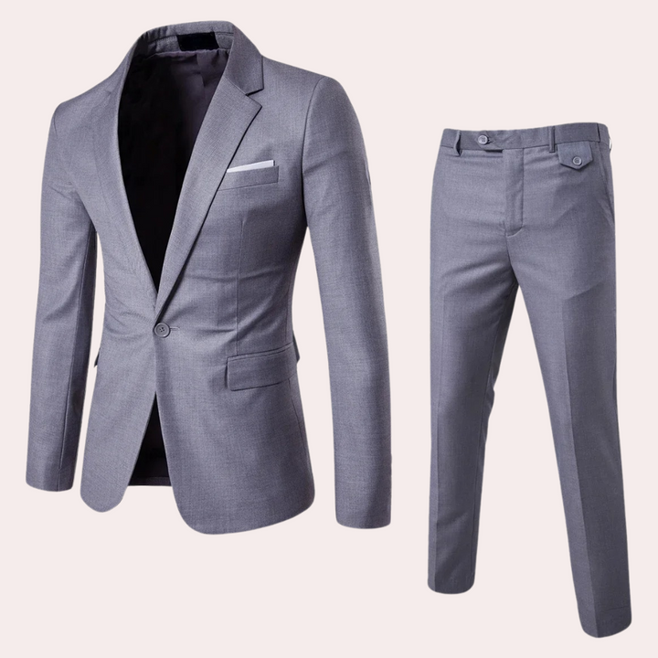 Julian | Elegant slim fit herfst pak voor heren met blazer en pantalon in tijdloos design