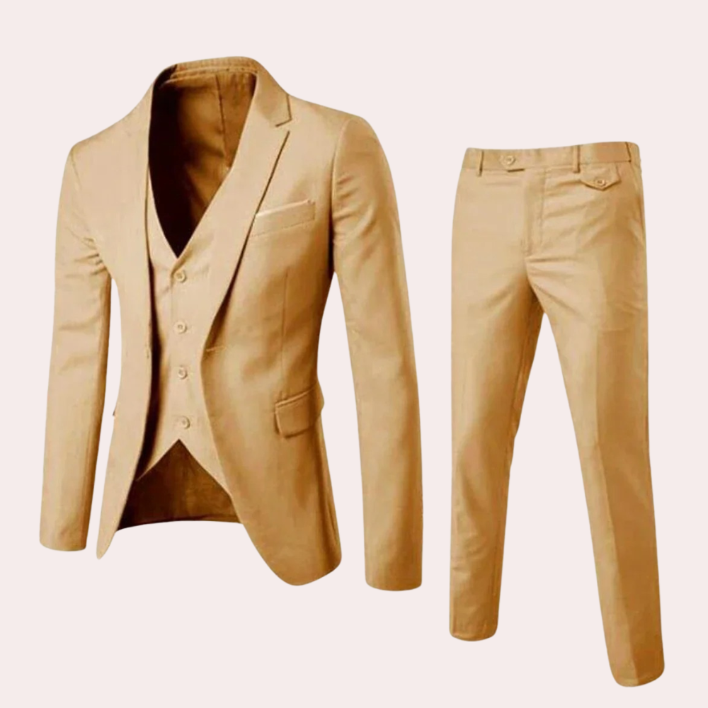 Julian | Elegant slim fit herfst pak voor heren met blazer en pantalon in tijdloos design