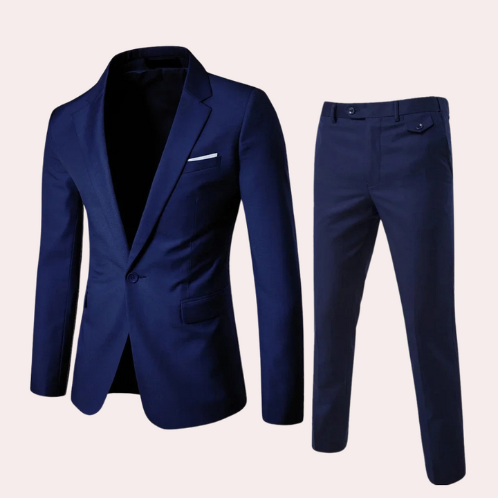 Julian | Elegant slim fit herfst pak voor heren met blazer en pantalon in tijdloos design