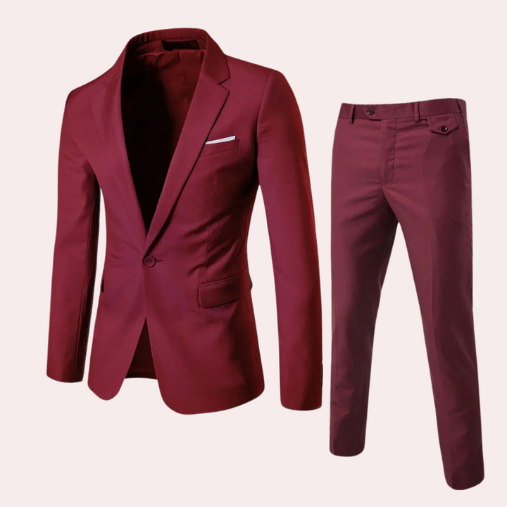 Julian | Elegant slim fit herfst pak voor heren met blazer en pantalon in tijdloos design