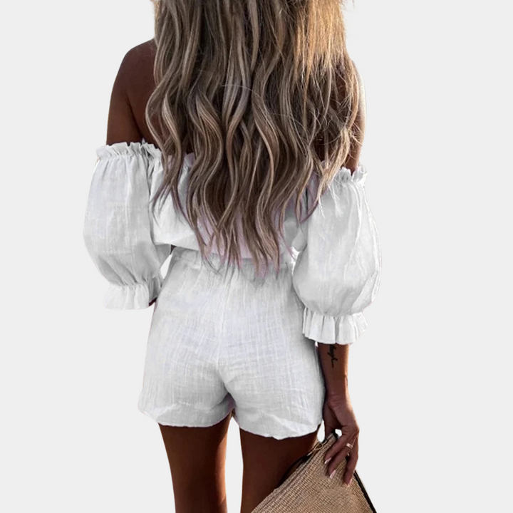 Talia - Dames Short en Top Set - Luchtige en Trendy Combinatie voor de Zomer