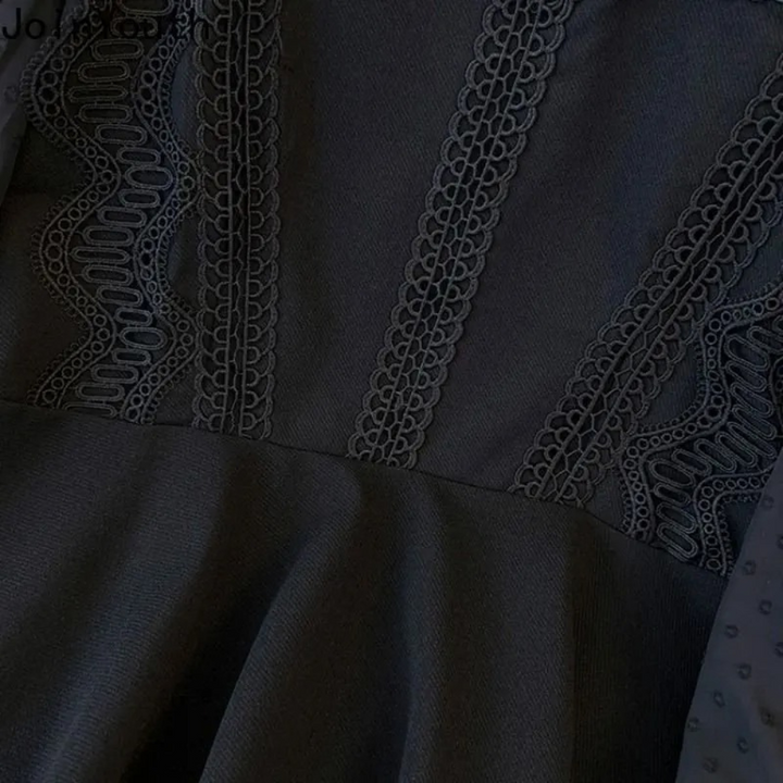 Florence - Dames Blouse - Zwarte Kanten Details voor een Chique Look