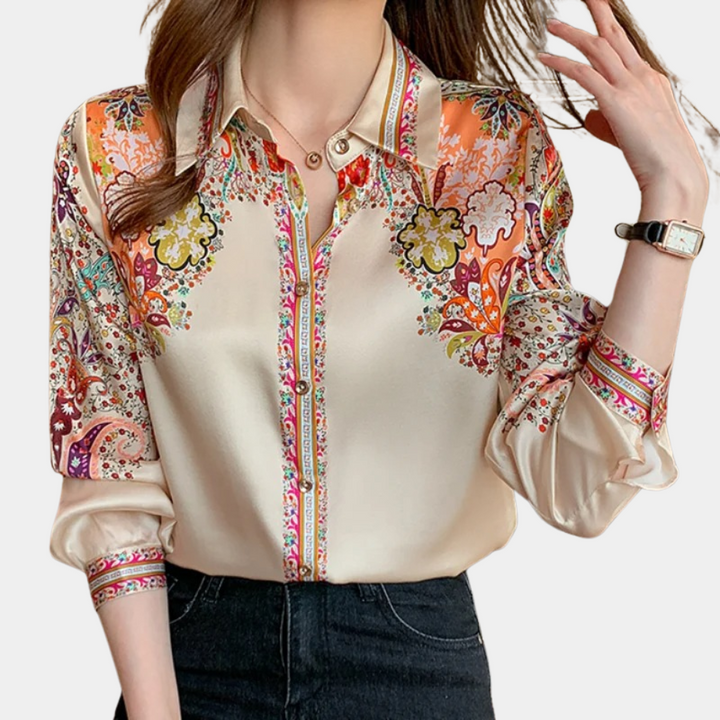 Camille - Dames Blouse - Tijdloos Design voor Elke Gelegenheid