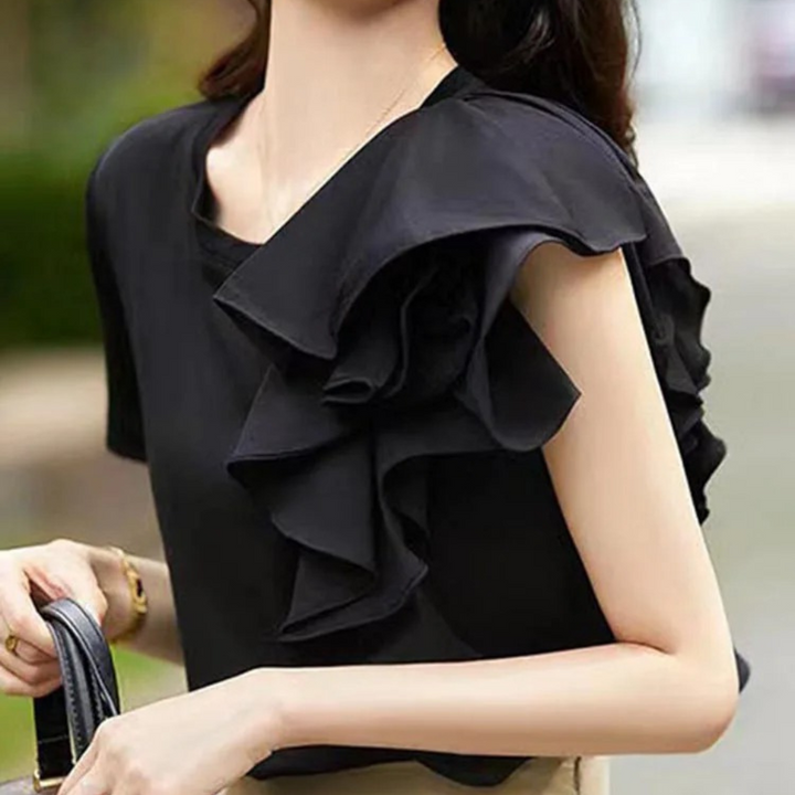 Celine - Dames Blouse - Ruches voor een Vrouwelijke Uitstraling