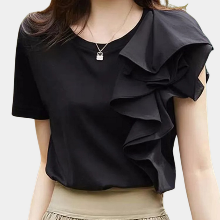 Celine - Dames Blouse - Ruches voor een Vrouwelijke Uitstraling