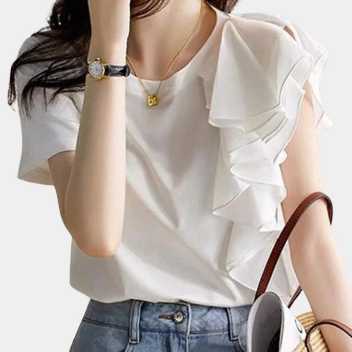 Celine - Dames Blouse - Ruches voor een Vrouwelijke Uitstraling