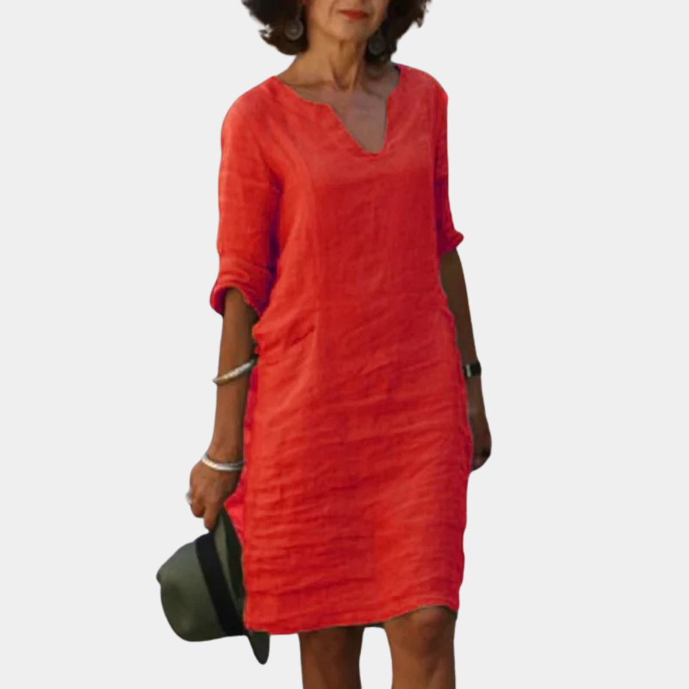 Casual zomerjurk met luchtig ontwerp en flatterende pasvorm