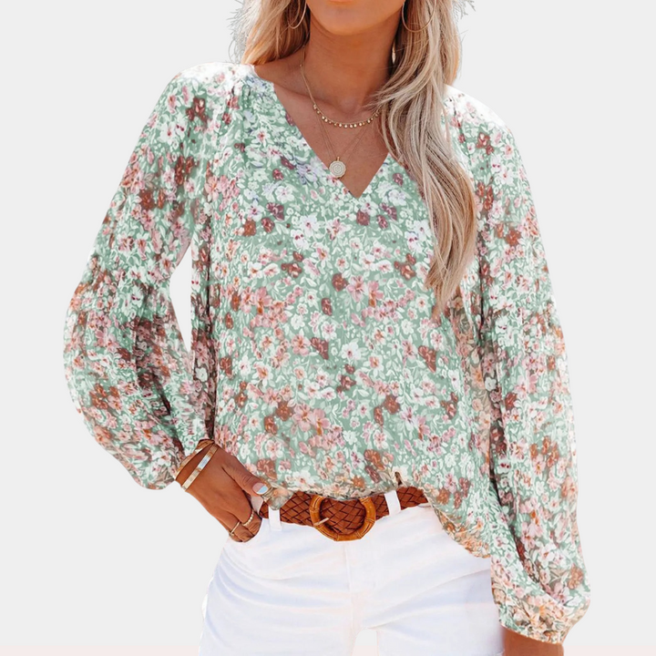 Olivia - Dames Zomerse Blouse - Luchtige Stof en Comfortabele Pasvorm