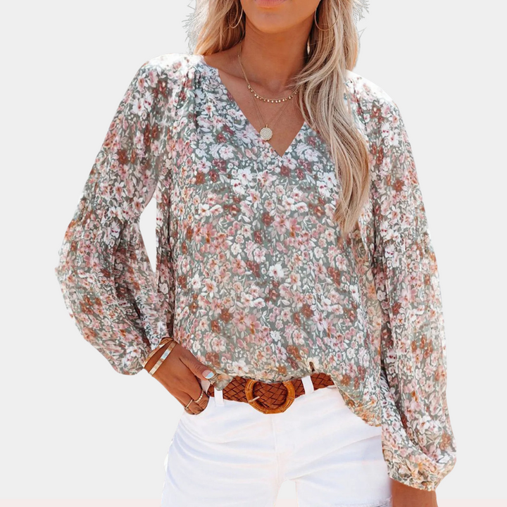Olivia - Dames Zomerse Blouse - Luchtige Stof en Comfortabele Pasvorm