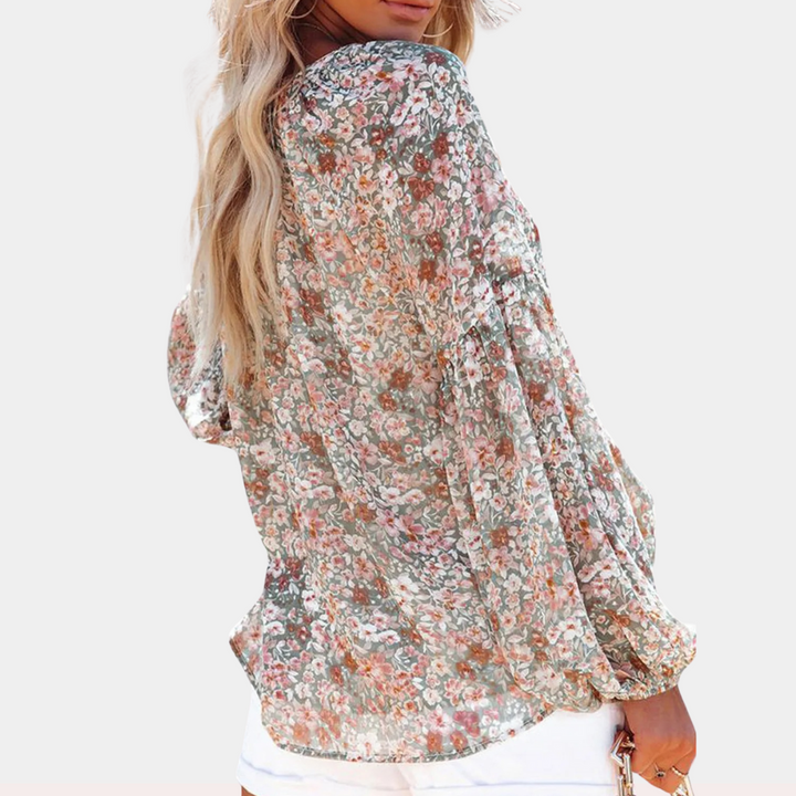 Olivia - Dames Zomerse Blouse - Luchtige Stof en Comfortabele Pasvorm