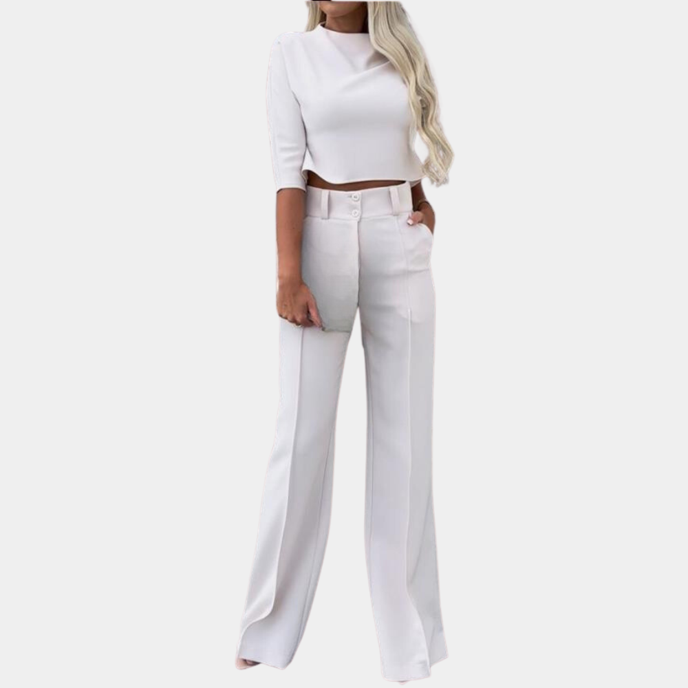 Anouk - Dames Stijlvolle Tweedelige Set - Elegante Outfit voor Diverse Gelegenheden
