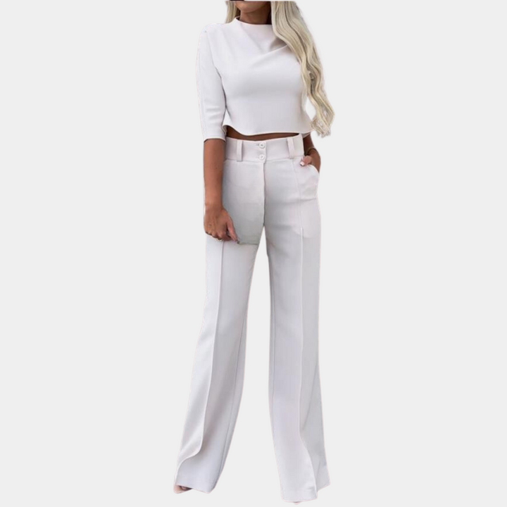 Anouk - Dames Stijlvolle Tweedelige Set - Elegante Outfit voor Diverse Gelegenheden