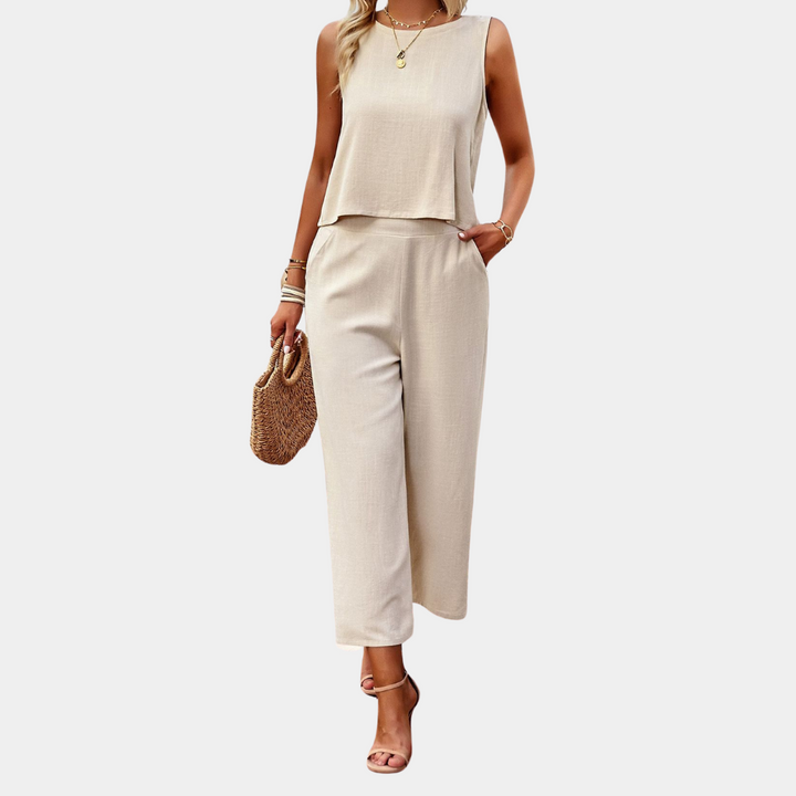 Bente - Dames Elegante Tweedelige Set - Chic en Comfortabel Ontwerp