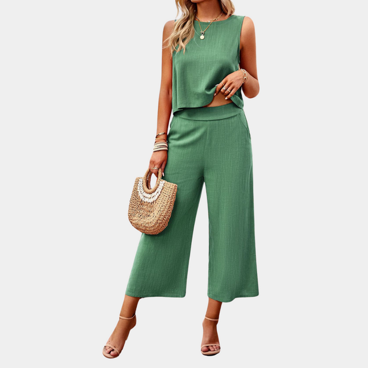 Bente - Dames Elegante Tweedelige Set - Chic en Comfortabel Ontwerp