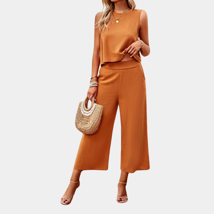 Bente - Dames Elegante Tweedelige Set - Chic en Comfortabel Ontwerp