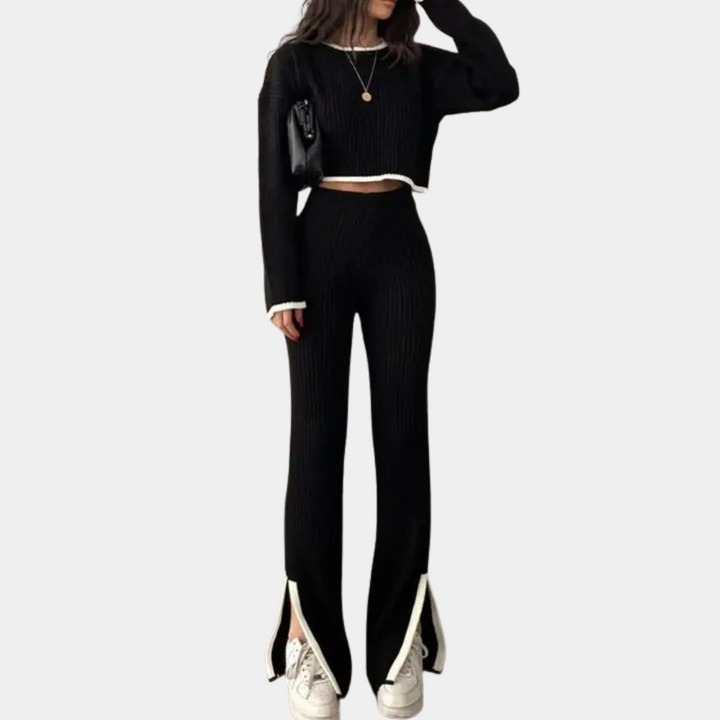 Elise - Dames Stijlvolle Tweedelige Kledingset - Luchtige en Elegante Outfit