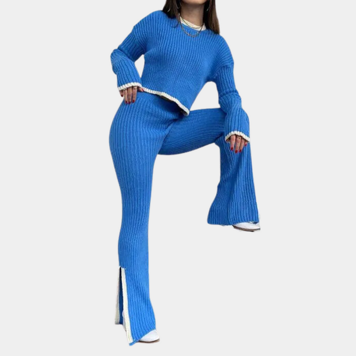 Elise - Dames Stijlvolle Tweedelige Kledingset - Luchtige en Elegante Outfit
