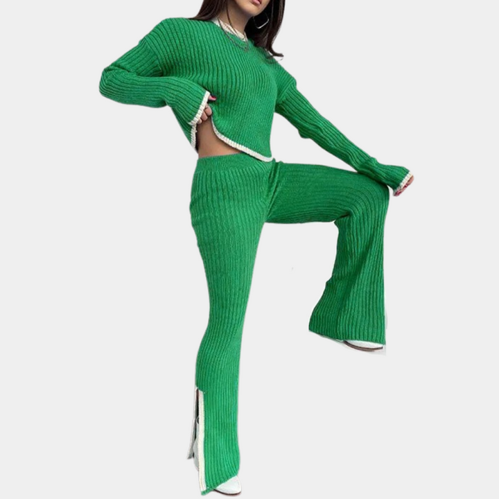 Elise - Dames Stijlvolle Tweedelige Kledingset - Luchtige en Elegante Outfit