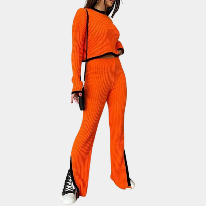 Elise - Dames Stijlvolle Tweedelige Kledingset - Luchtige en Elegante Outfit