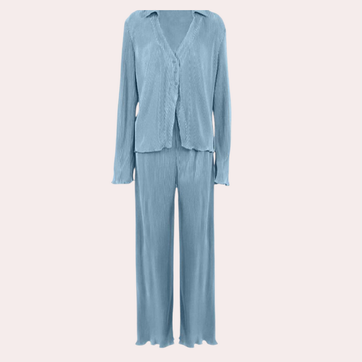 Celine - Dames Comfortabele Tweedelige Set - Ontspannen en Modieuze Kledingset
