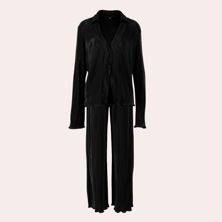 Celine - Dames Comfortabele Tweedelige Set - Ontspannen en Modieuze Kledingset