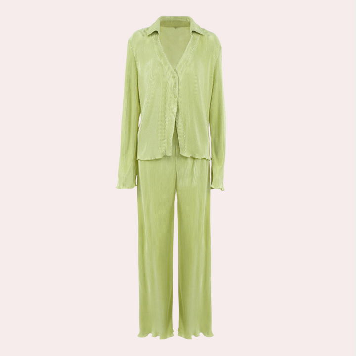Celine - Dames Comfortabele Tweedelige Set - Ontspannen en Modieuze Kledingset