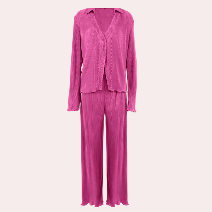 Celine - Dames Comfortabele Tweedelige Set - Ontspannen en Modieuze Kledingset
