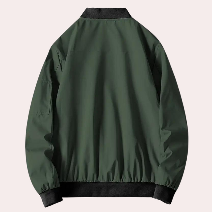 Artiom | Comfortabele ademende herfstbomberjas van polyester voor heren met minimalistisch design