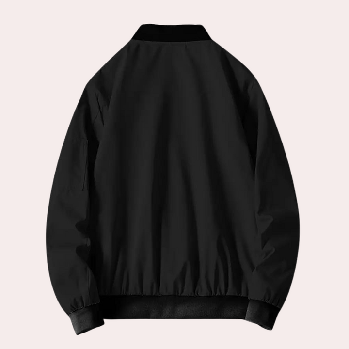Artiom | Comfortabele ademende herfstbomberjas van polyester voor heren met minimalistisch design