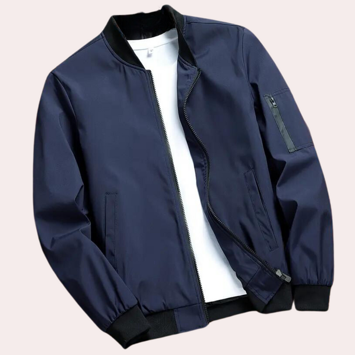 Artiom | Comfortabele ademende herfstbomberjas van polyester voor heren met minimalistisch design