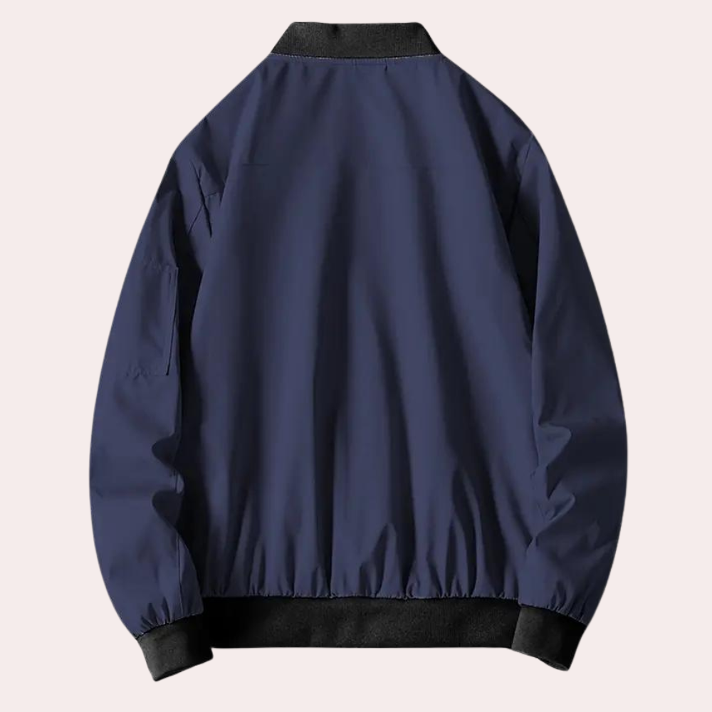 Artiom | Comfortabele ademende herfstbomberjas van polyester voor heren met minimalistisch design