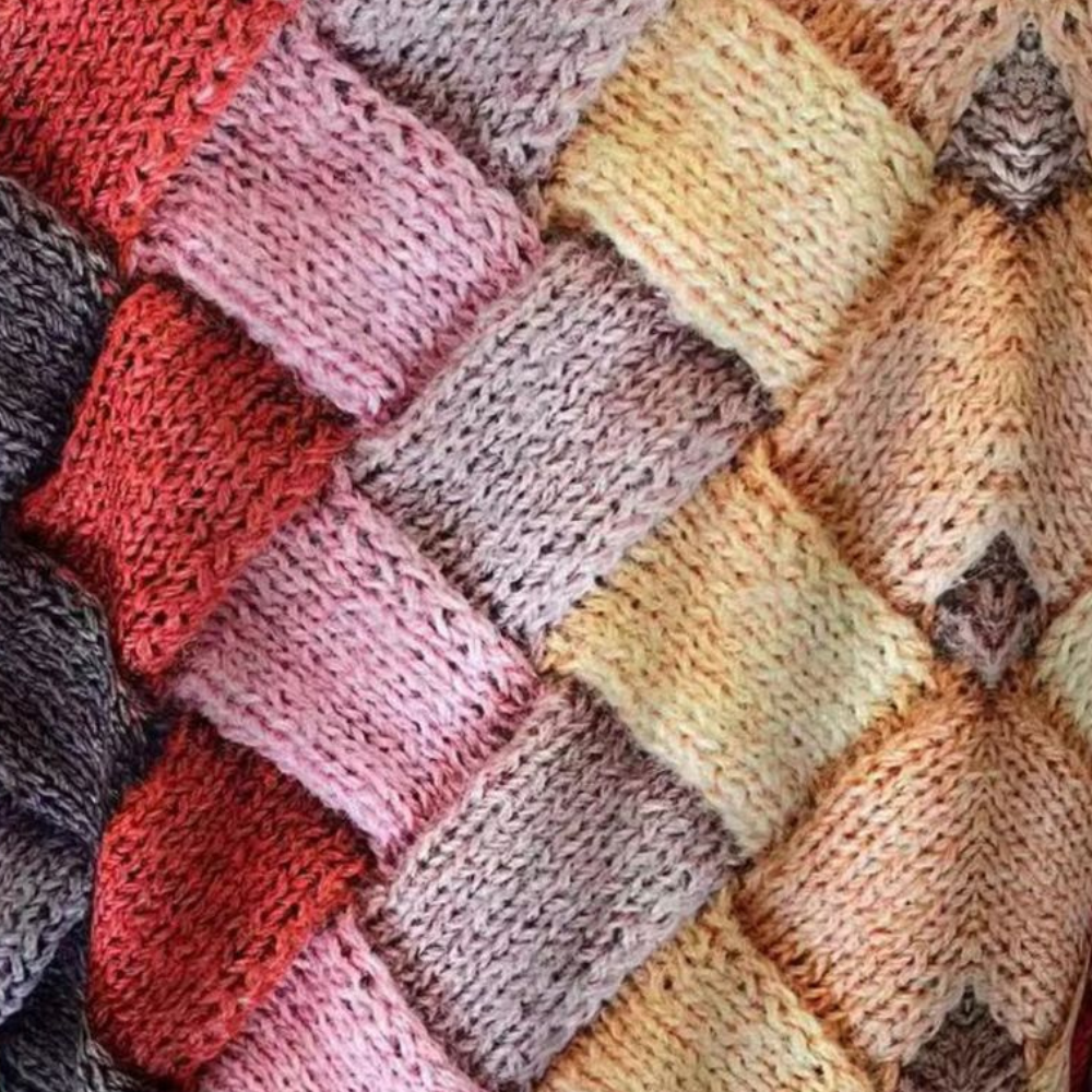 Liselot | Zachte ademende polyester herfsttrui voor dames met kleurrijke ruitprint