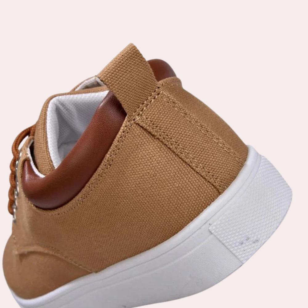 Birger | Lichtgewicht ademende canvas herfstschoenen voor heren met casual vetersluiting