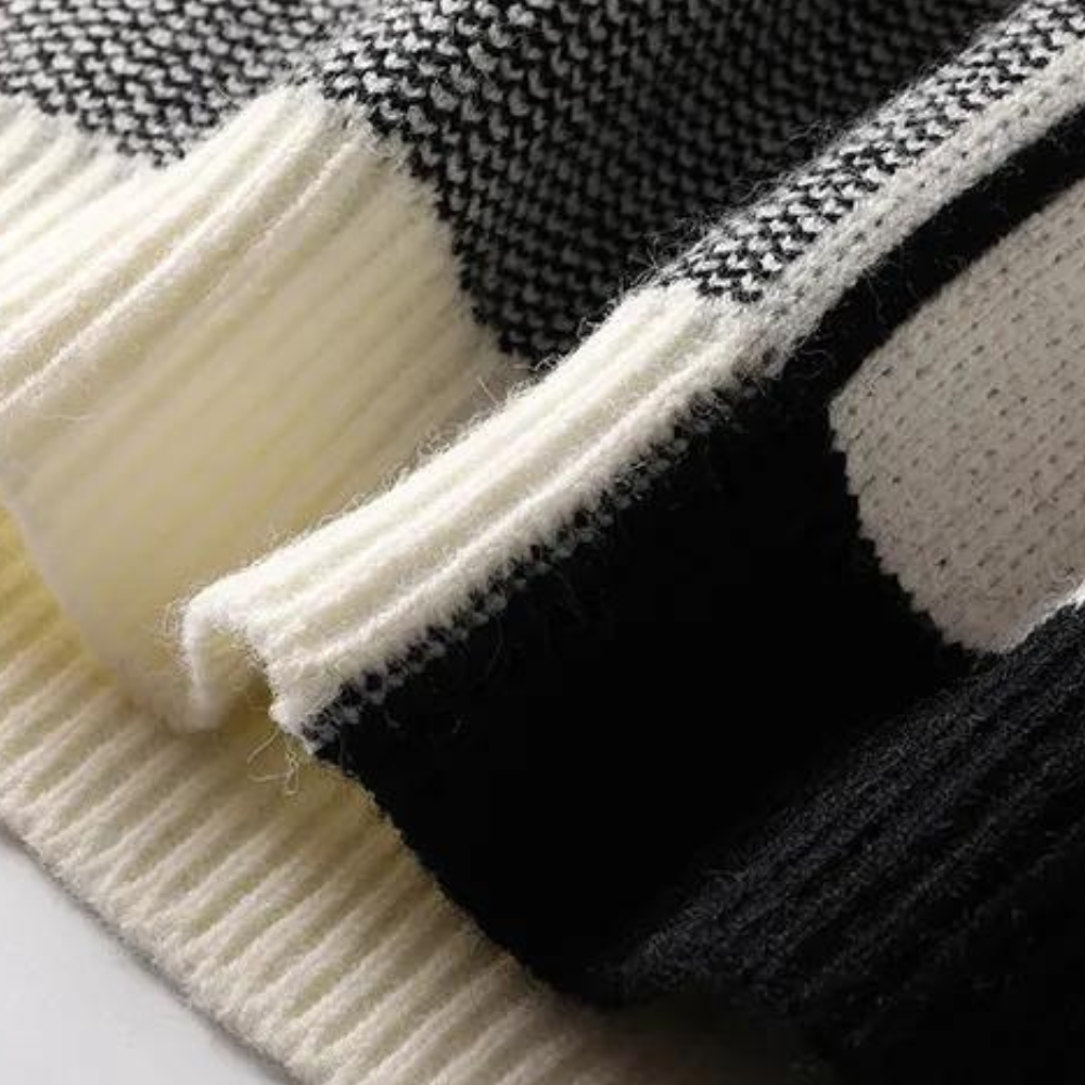 Axel | Trendy gebreide trui met geometrisch patroon voor heren