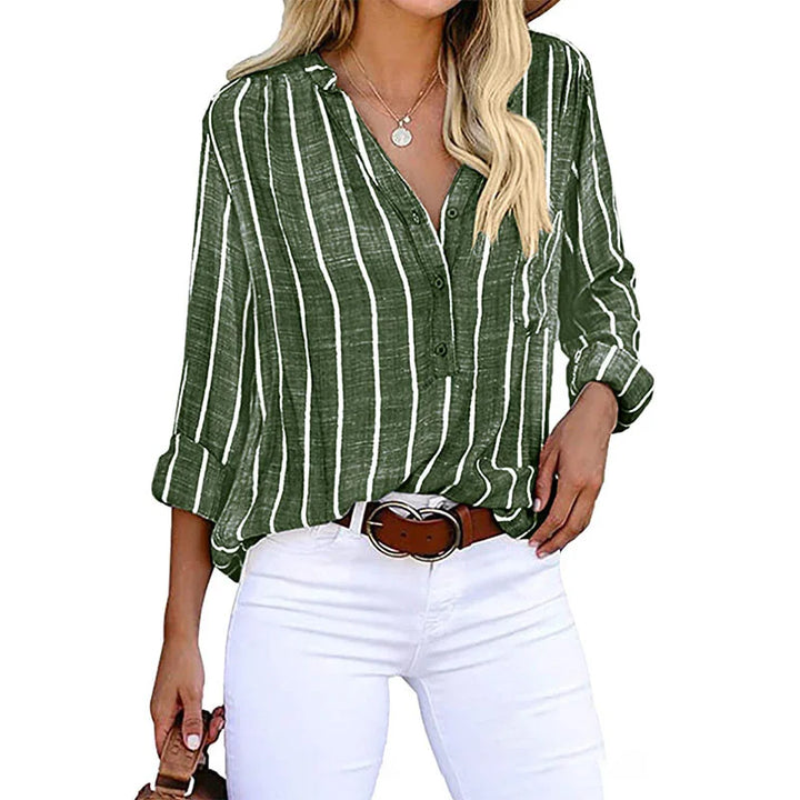 Gestreepte Blouse – Stijlvolle eenvoud met een moderne twist